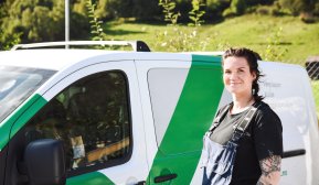 Silje Katrine Høva Johansen er servicerørlegger i GK.