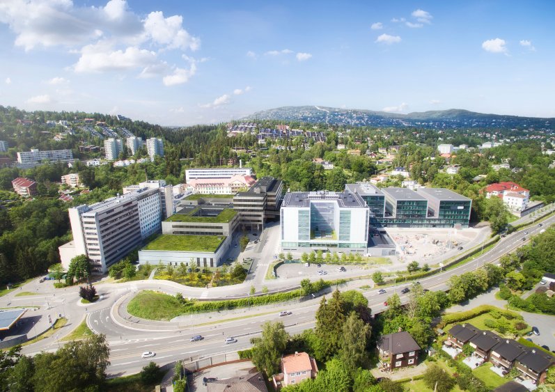 Oversiktsbilde av Radiumhospitalet