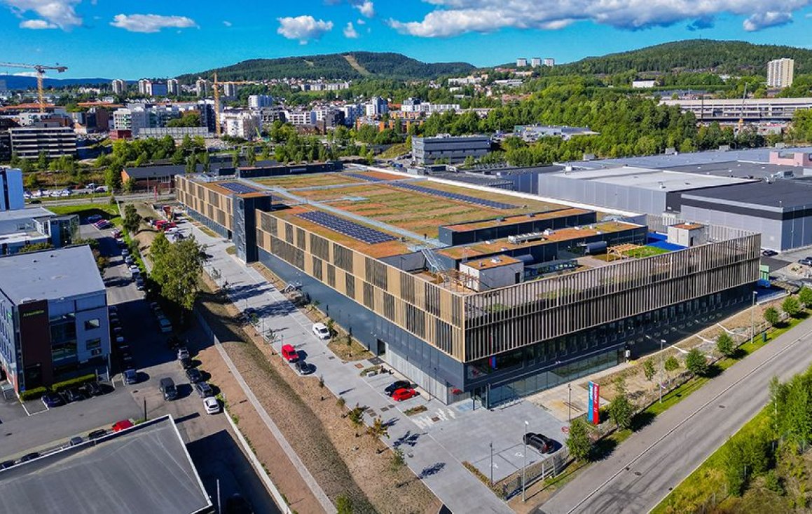 Det nye hovedkontoret til Motek og Ahlsell Norge. Foto: Aspelin Ramm/Geir Anders Rybakken Ørslien