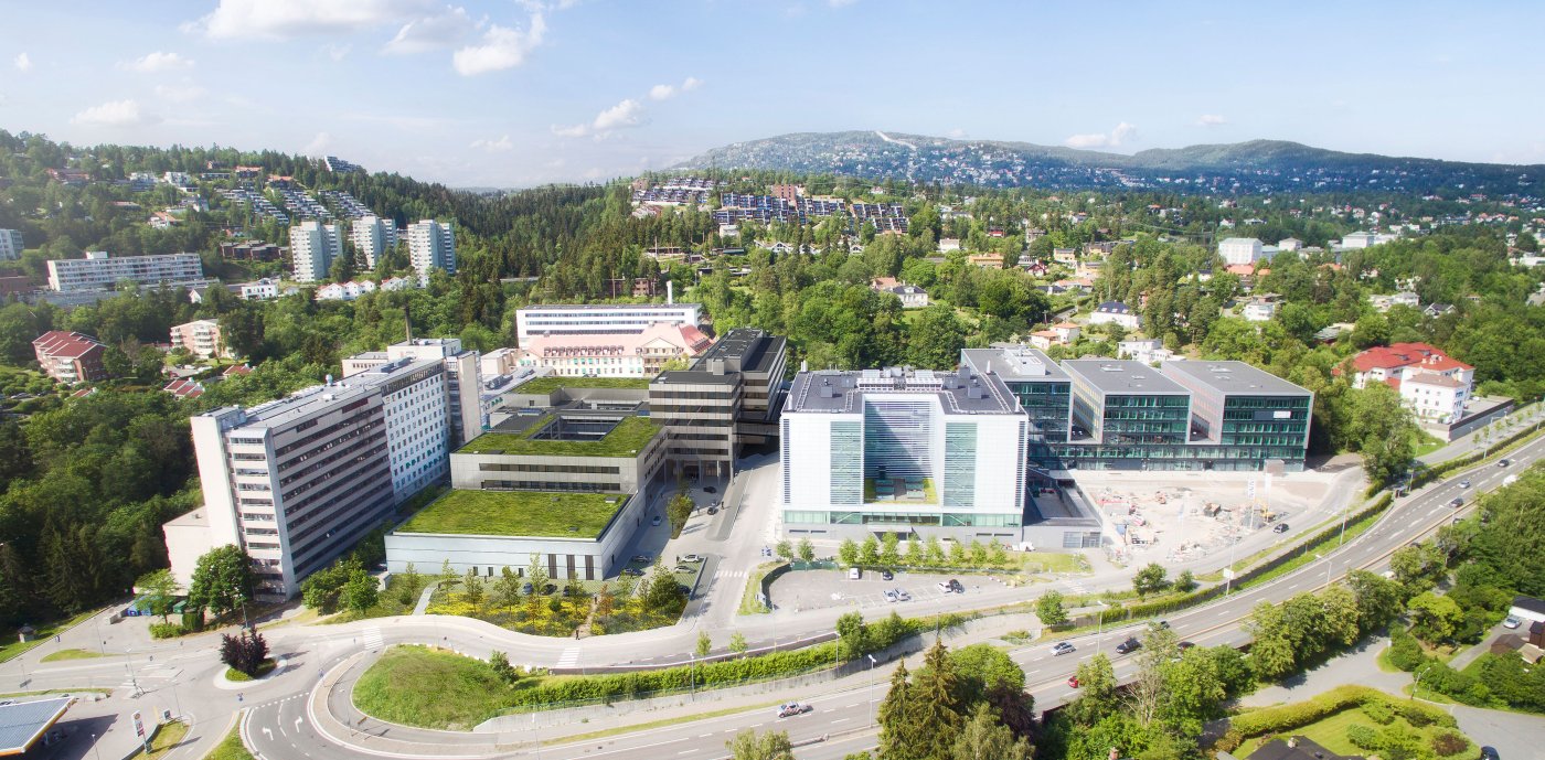 Oversiktsbilde av Radiumhospitalet