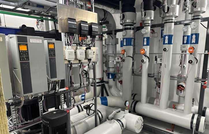 Tekniske rom ved Universitetet i Bergen. Foto: UiB