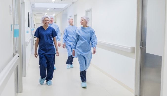 Glade ansatte på sykehus