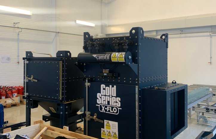 Luftrensningsanlegg hos Miljø Norge. Foto: GK