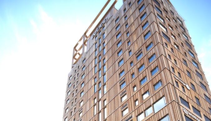 Mjøstårnet i Brumunddal, verdens høyeste trebygg, har tekniske installasjoner fra GK