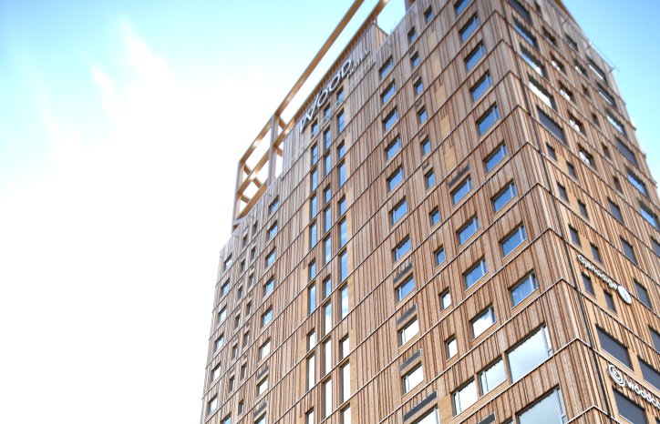 Mjøstårnet i Brumunddal, verdens høyeste trebygg, har tekniske installasjoner fra GK