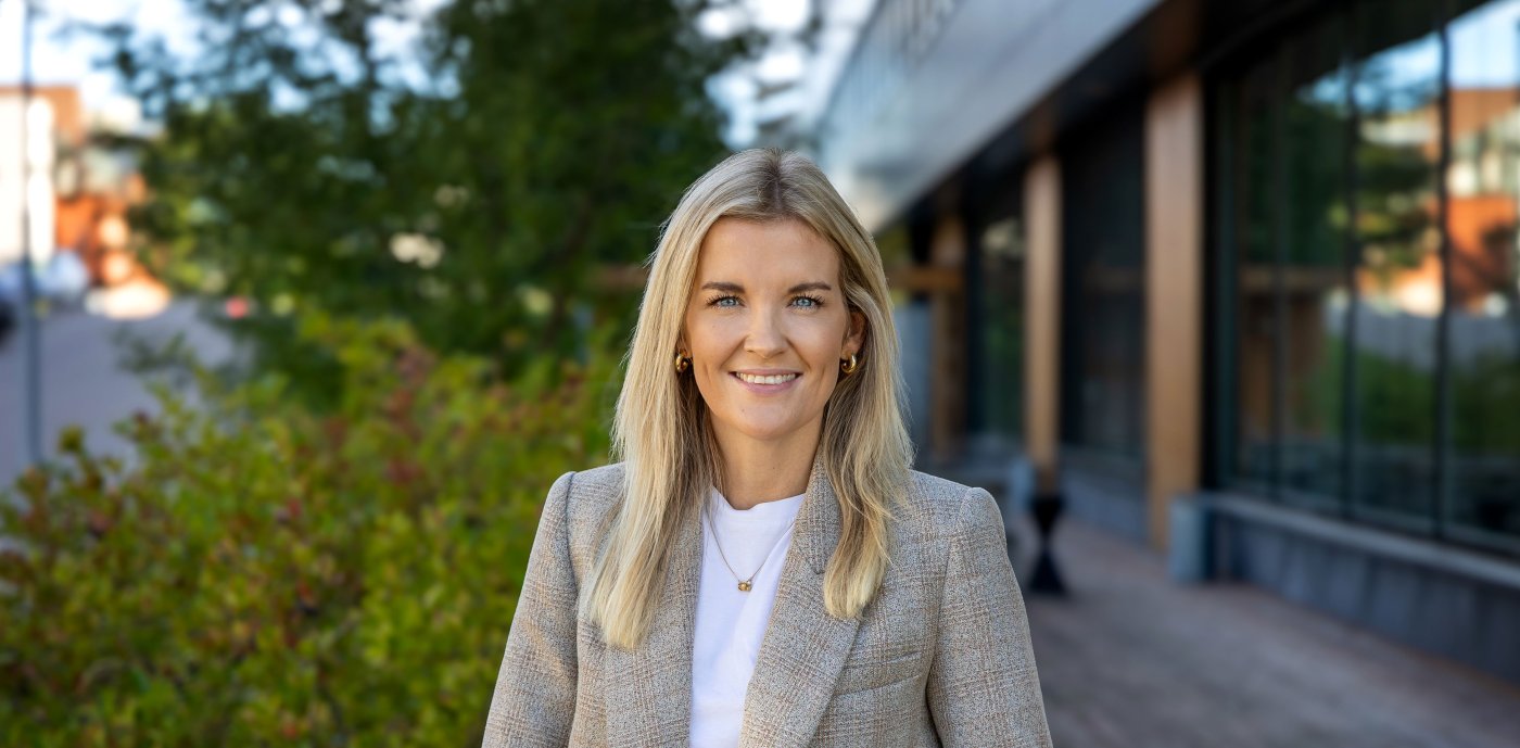 Portrett av Stine Fjærli Sjøthun, divisjonsdirektør Byggautomasjon, GK